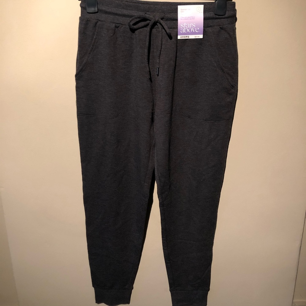 Soft Fleece Charcoal Jogger Pants *NEW WITH TAGS*